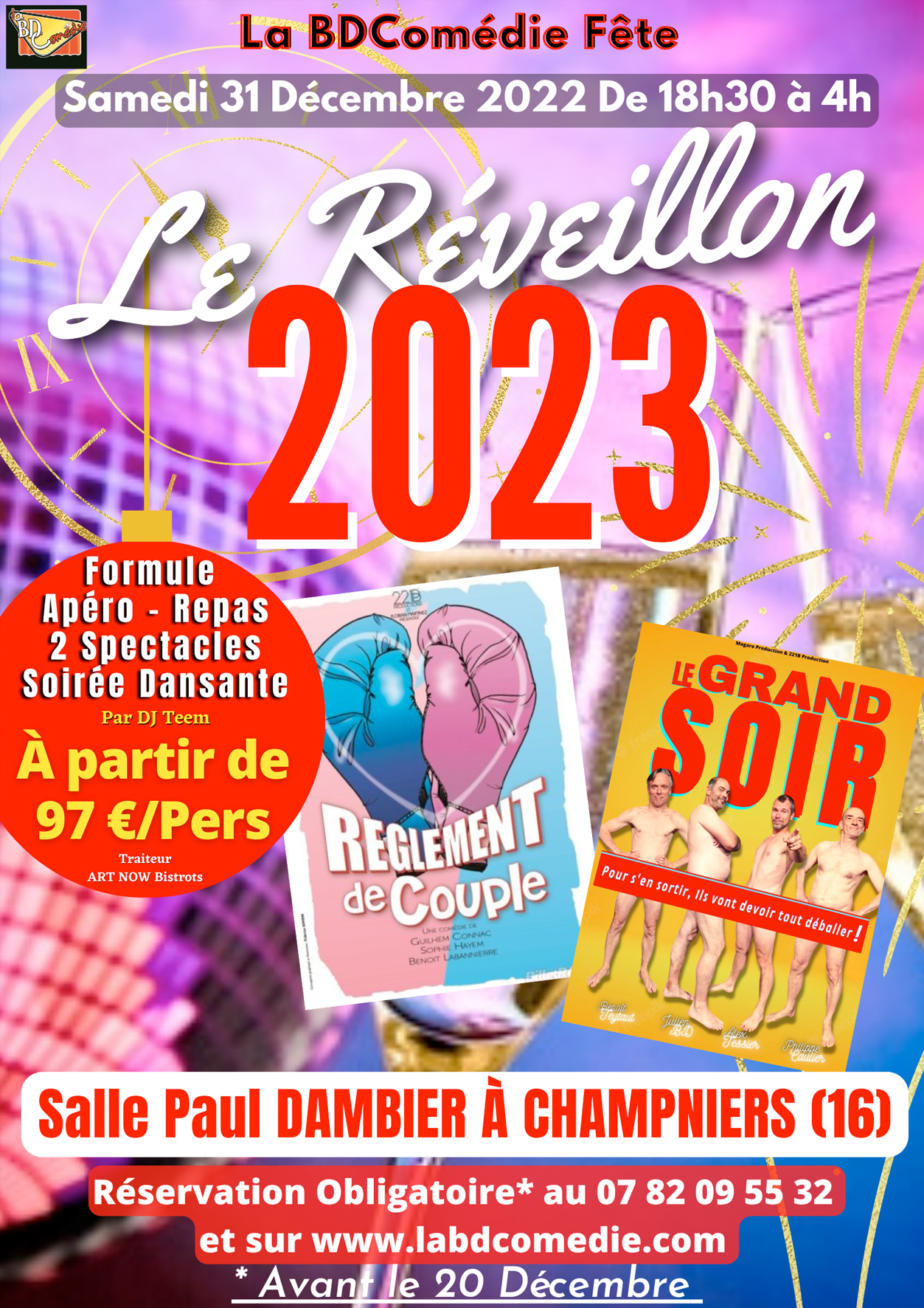 La BDComédie fête le Réveillon 2023